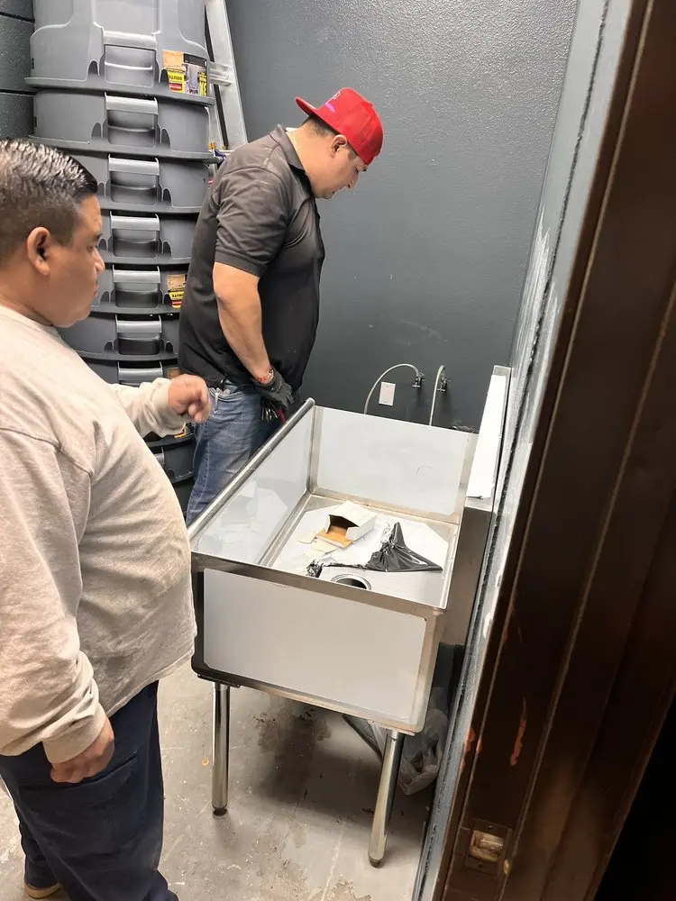 Commercial plumbing and sink installation in Old Brookville